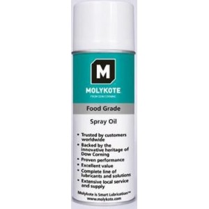 Molykote food grade spray oil